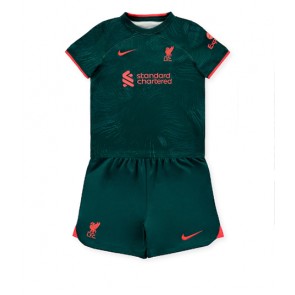 Liverpool babykläder Tredje Tröja barn 2022-23 Korta ärmar (+ Korta byxor)